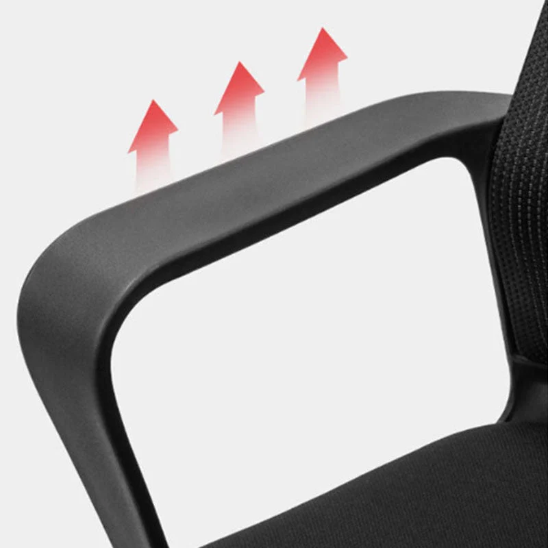 Chaise de bureau moderne, chaise de bureau ergonomique à dossier moyen, chaise de bureau en maille Clearhalo