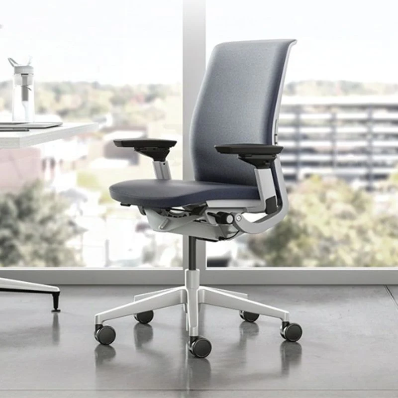 Chaise de bureau moderne, chaise pivotante à hauteur de siège réglable avec roulettes Clearhalo