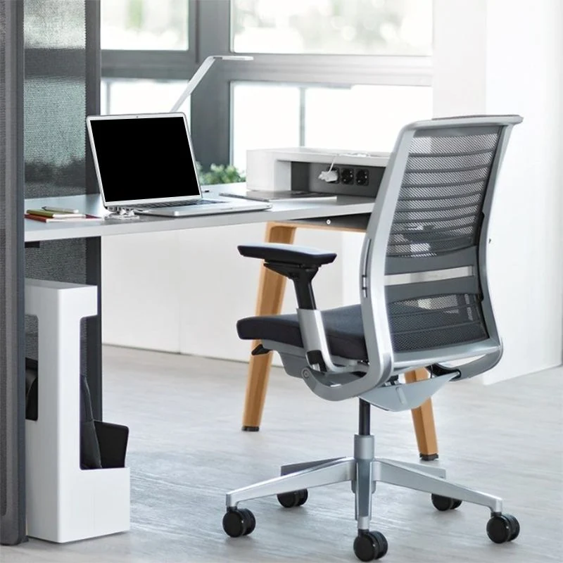 Chaise de bureau moderne, chaise pivotante à hauteur de siège réglable avec roulettes Clearhalo