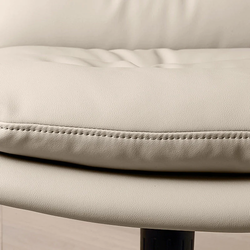 Chaise de bureau moderne, chaise pivotante à hauteur de siège réglable sans accoudoirs Clearhalo