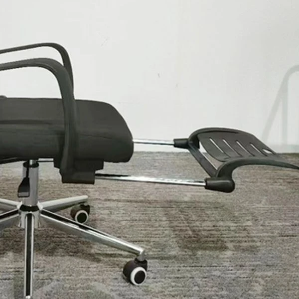 Chaise de bureau moderne, chaise de travail à bras fixes avec roulettes pour le bureau Clearhalo