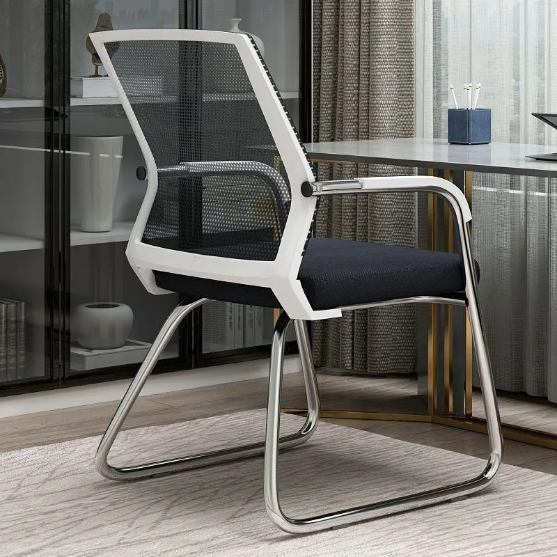 Chaise de bureau moderne CorLiving Workspace, chaise de bureau en maille noire à dossier moyen Clearhalo
