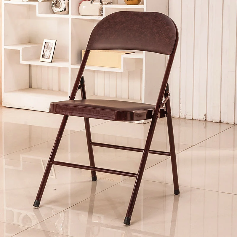 Chaise de bureau moderne en cuir, chaise d'ordinateur à dossier bas en rouge/marron/noir Clearhalo