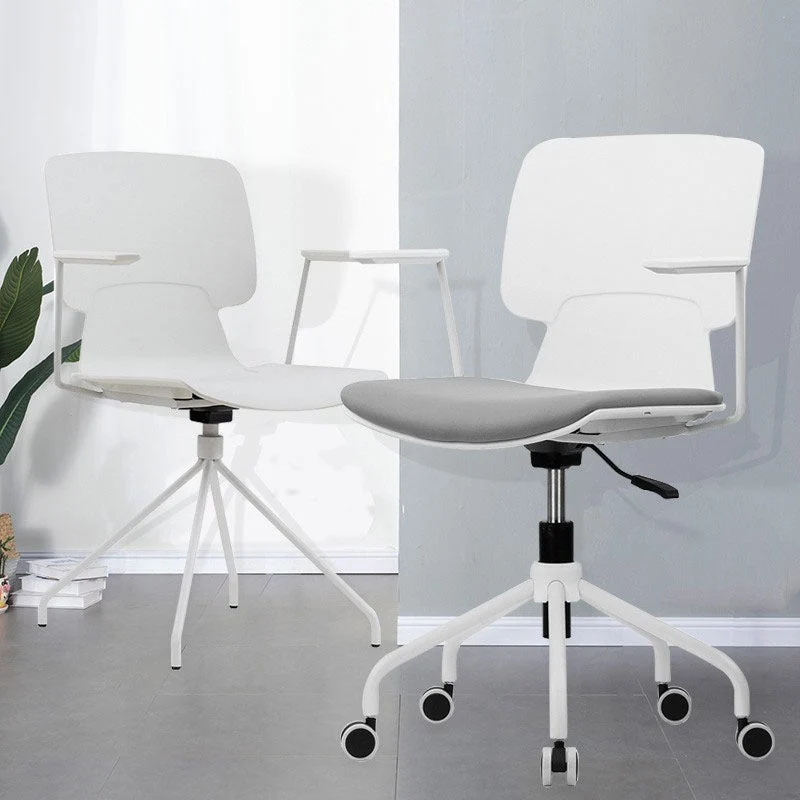 La chaise de bureau moderne des bras fixes tapissés sans chaise pénible Clearhalo