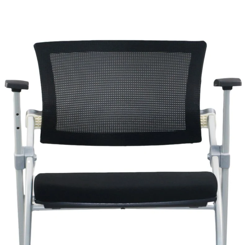 Chaise de bureau moderne à dossier bas, cadre gris avec chaise de conférence AirGrid respirante Clearhalo