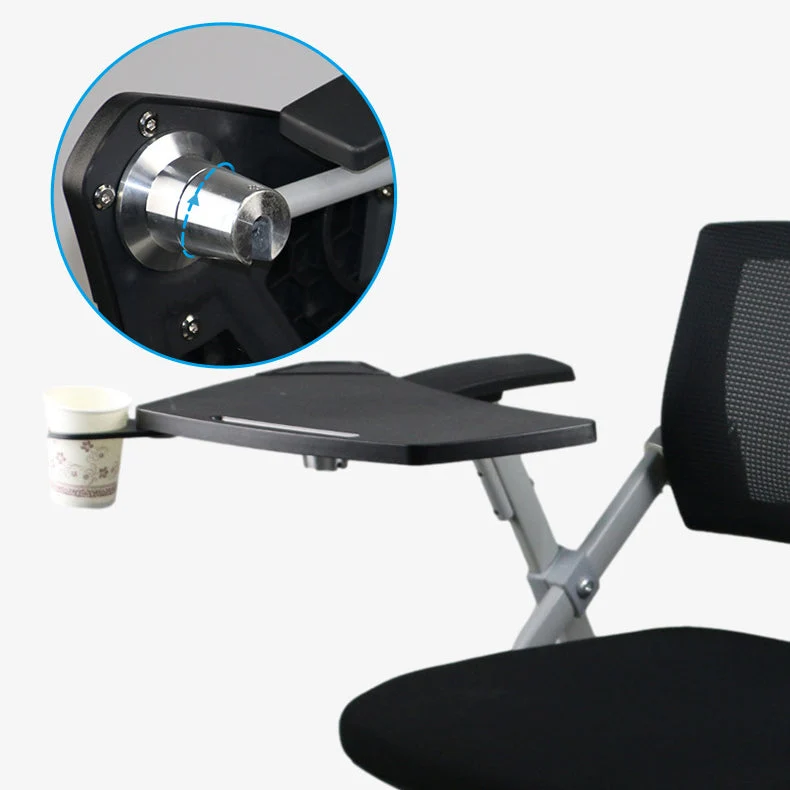 Chaise de bureau moderne à dossier bas, cadre gris avec chaise de conférence AirGrid respirante Clearhalo