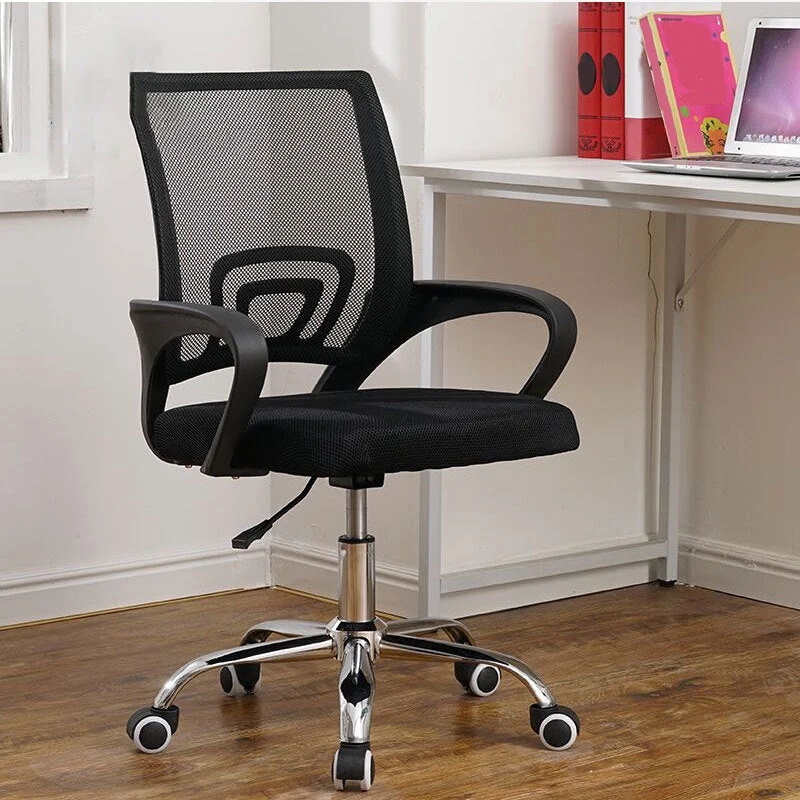 Chaise de bureau moderne à dossier moyen, chaise de bureau ergonomique en maille pour tâches informatiques Clearhalo