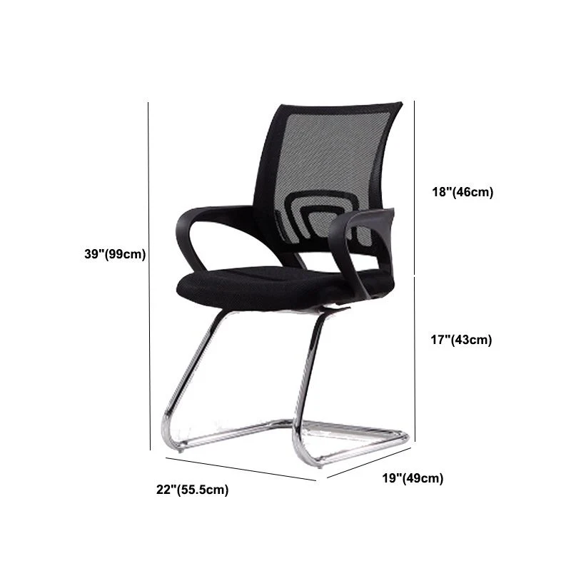 Chaise de bureau moderne à dossier moyen, chaise de bureau ergonomique en maille pour tâches informatiques Clearhalo