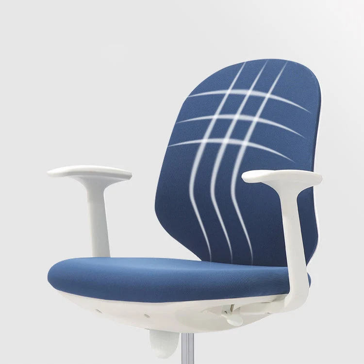 Chaise de bureau moderne à dossier moyen, chaise d'ordinateur en maille avec roulettes Clearhalo