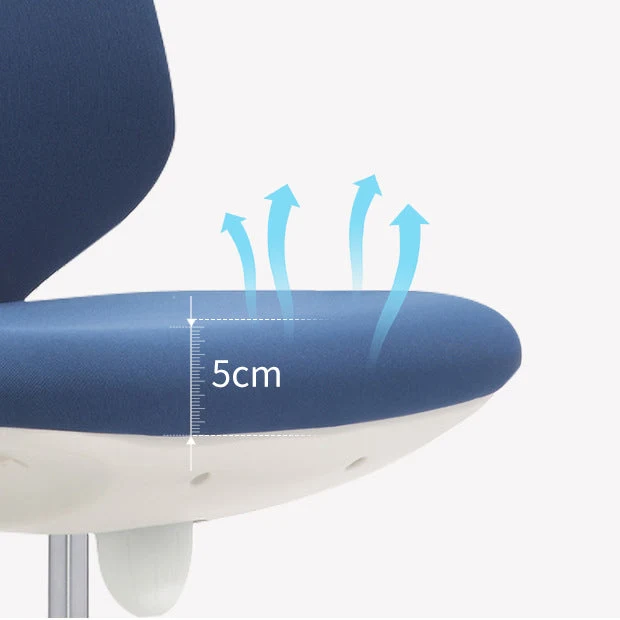 Chaise de bureau moderne à dossier moyen, chaise d'ordinateur en maille avec roulettes Clearhalo