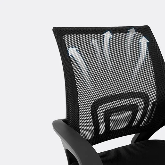 Chaise de bureau moderne, fauteuil à hauteur de siège réglable avec roulettes Clearhalo