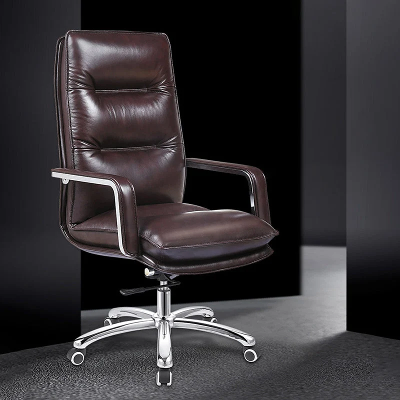Chaise de bureau moderne, hauteur de siège réglable, accoudoirs rembourrés, chaise de bureau en simili cuir avec roulettes...