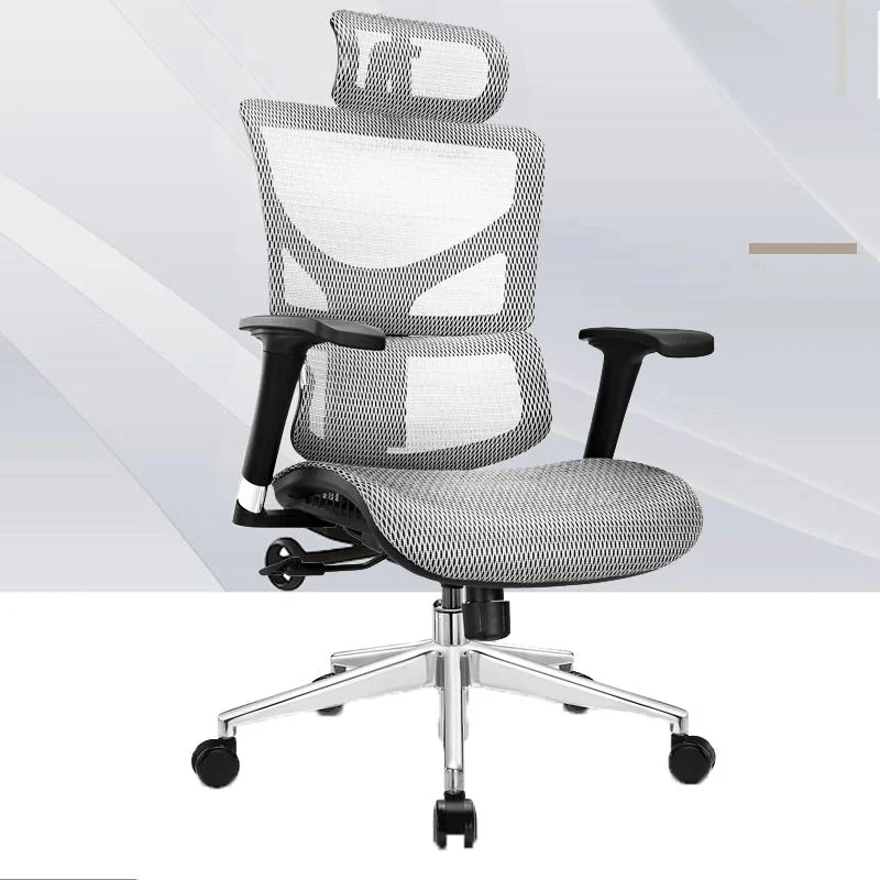Chaise de bureau moderne à hauteur de siège réglable avec roulettes Clearhalo