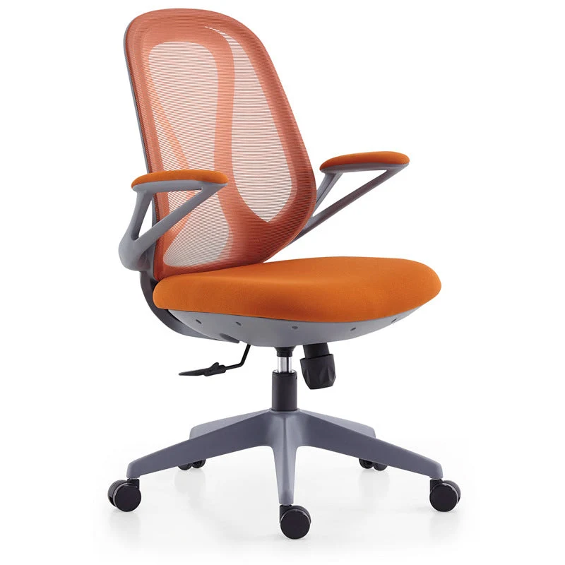 Chaise de bureau moderne, hauteur de siège réglable, chaise de bureau ergonomique avec roulettes Clearhalo