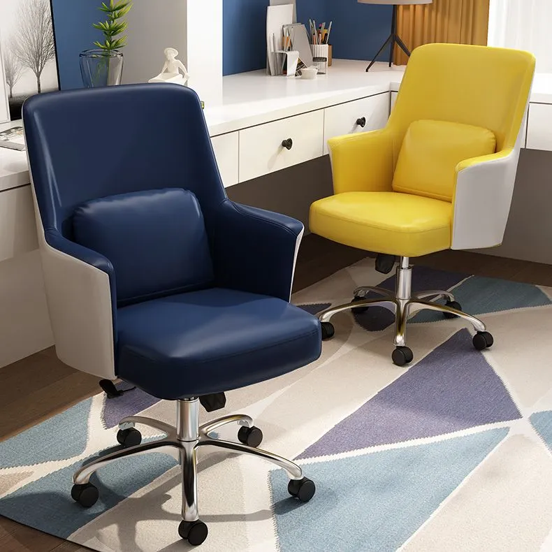Chaise de bureau moderne, hauteur de siège réglable, oreiller inclus, chaise de bureau Clearhalo