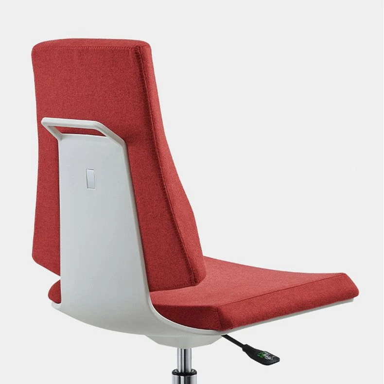 Chaise de bureau moderne, hauteur de siège réglable, sans accoudoirs, avec roulettes Clearhalo