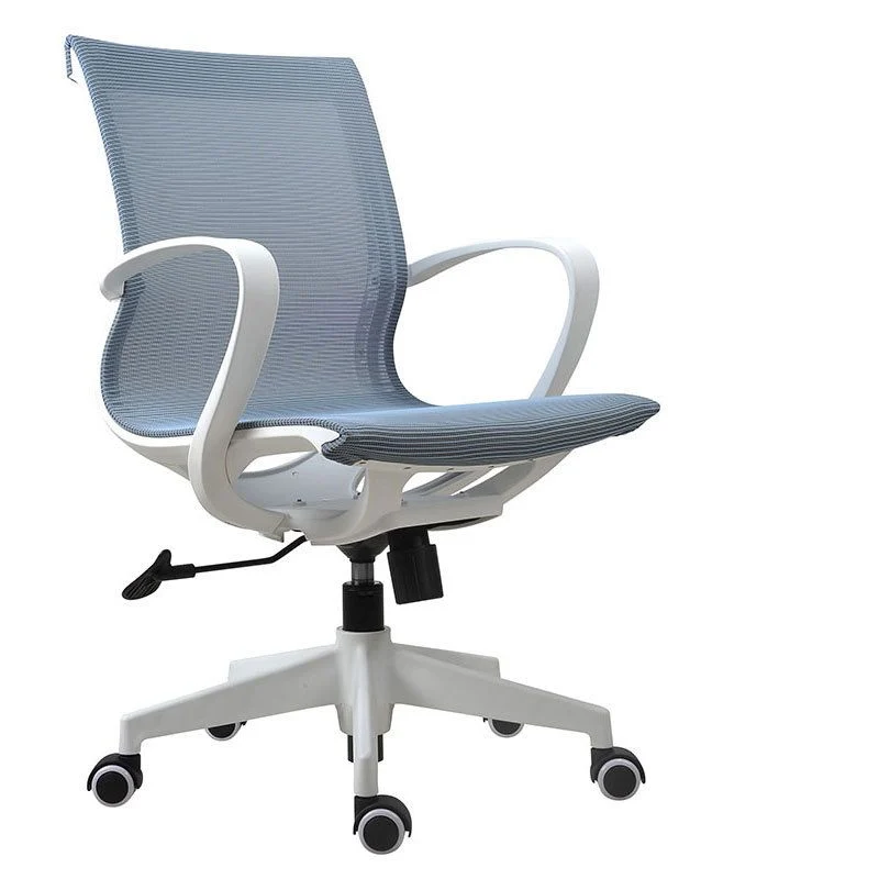 Chaise de bureau moderne de 21 po de large, chaise de bureau respirante à dossier moyen AirGrid Clearhalo