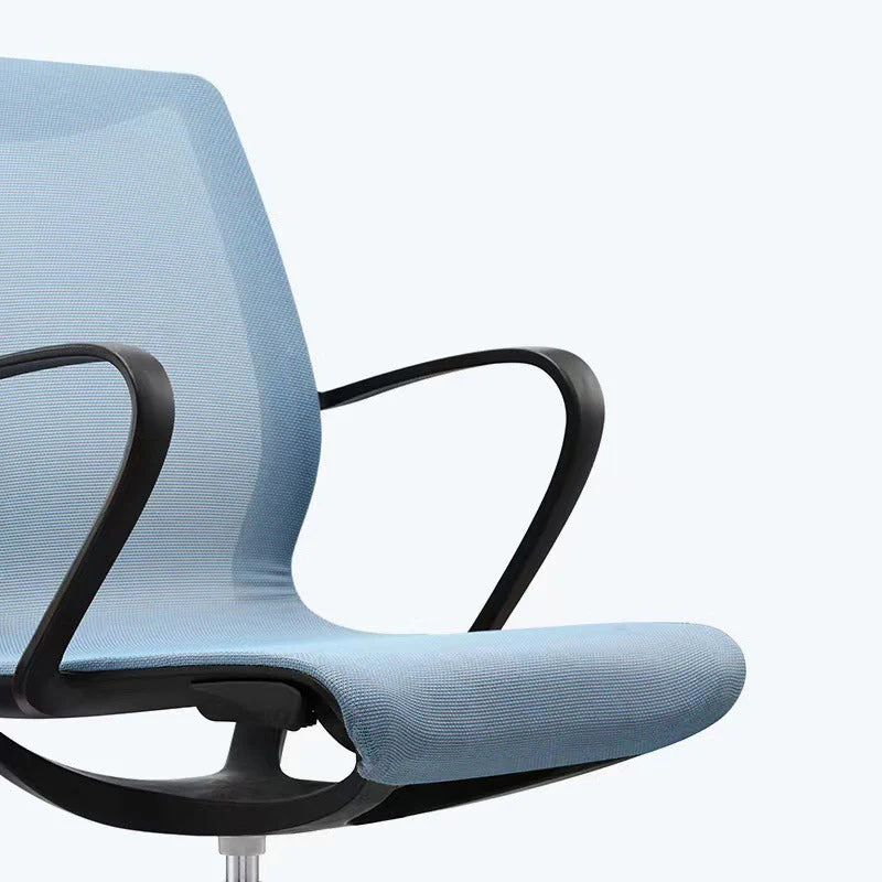 Chaise de bureau moderne en maille, chaise de bureau à dossier moyen avec roulettes Clearhalo