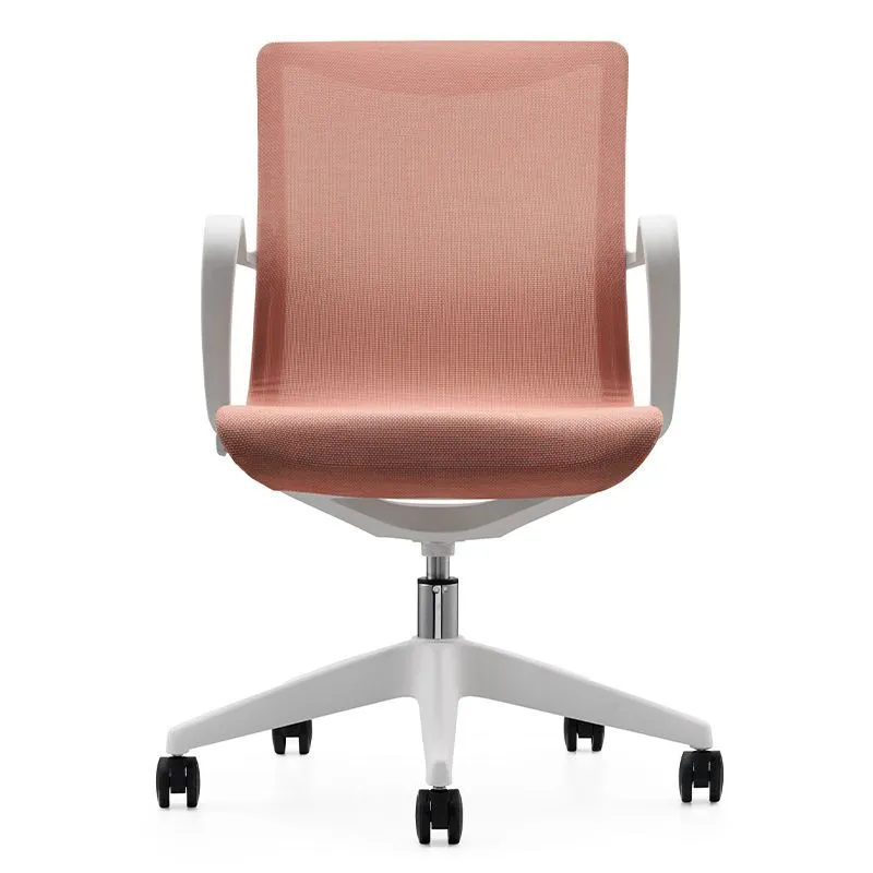 Chaise de bureau moderne en maille, chaise de bureau à dossier moyen avec roulettes Clearhalo