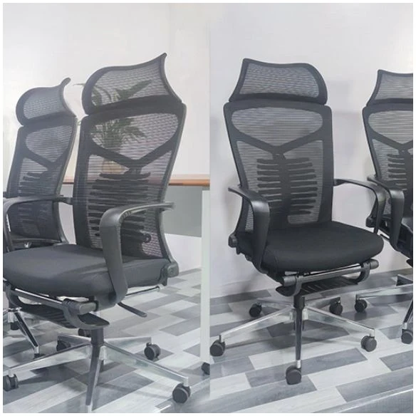 Chaise de bureau moderne en maille, chaise de bureau à dossier haut avec roulettes Clearhalo