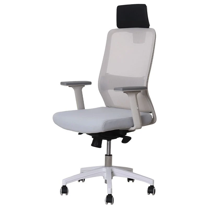 Chaise de bureau moderne en maille, chaise de conférence ergonomique à dossier moyen avec roulettes Clearhalo