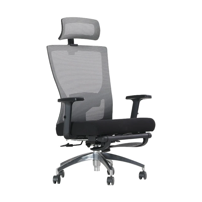 Chaise de bureau moderne en maille, chaise de conférence pivotante, à dossier haut, avec roulettes Clearhalo