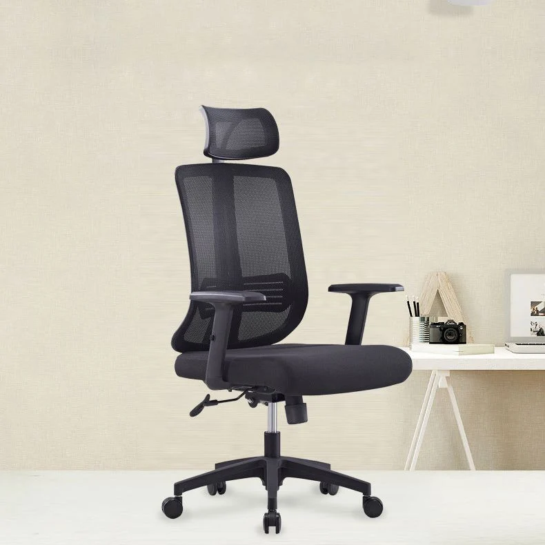 Chaise de bureau moderne en maille, chaise de conférence à dossier moyen/haut avec roulettes Clearhalo