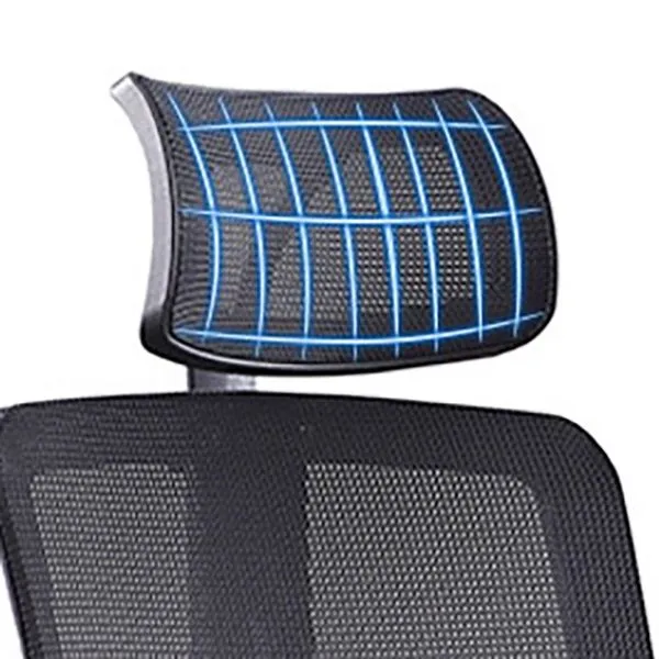 Chaise de bureau moderne en maille, chaise de conférence à dossier moyen/haut avec roulettes Clearhalo
