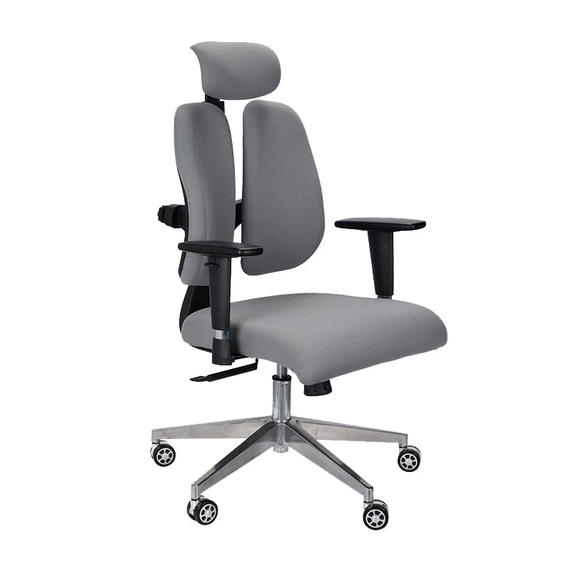 Chaise de bureau moderne en maille, chaise de direction à dossier haut en gris Clearhalo