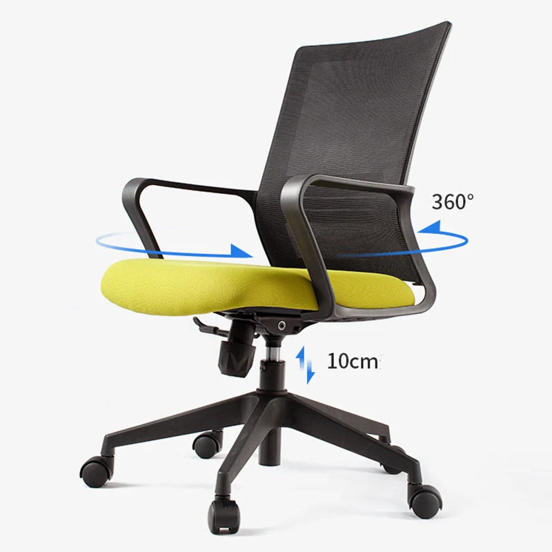 Chaise de bureau moderne en maille, chaise d'ordinateur à bras fixe Clearhalo