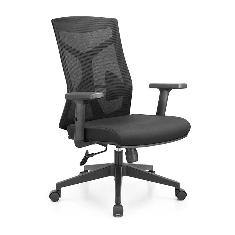 Chaise de bureau moderne en maille, chaise d'ordinateur ergonomique, noir/gris Clearhalo