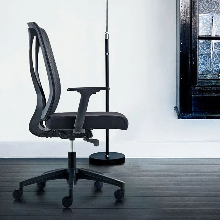 Chaise de bureau moderne en maille, chaise d'ordinateur, chaise de conférence avec roulettes Clearhalo