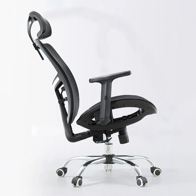 Chaise de bureau moderne en maille, chaise d'ordinateur à dossier haut, chaise de conférence avec roulettes Clearhalo