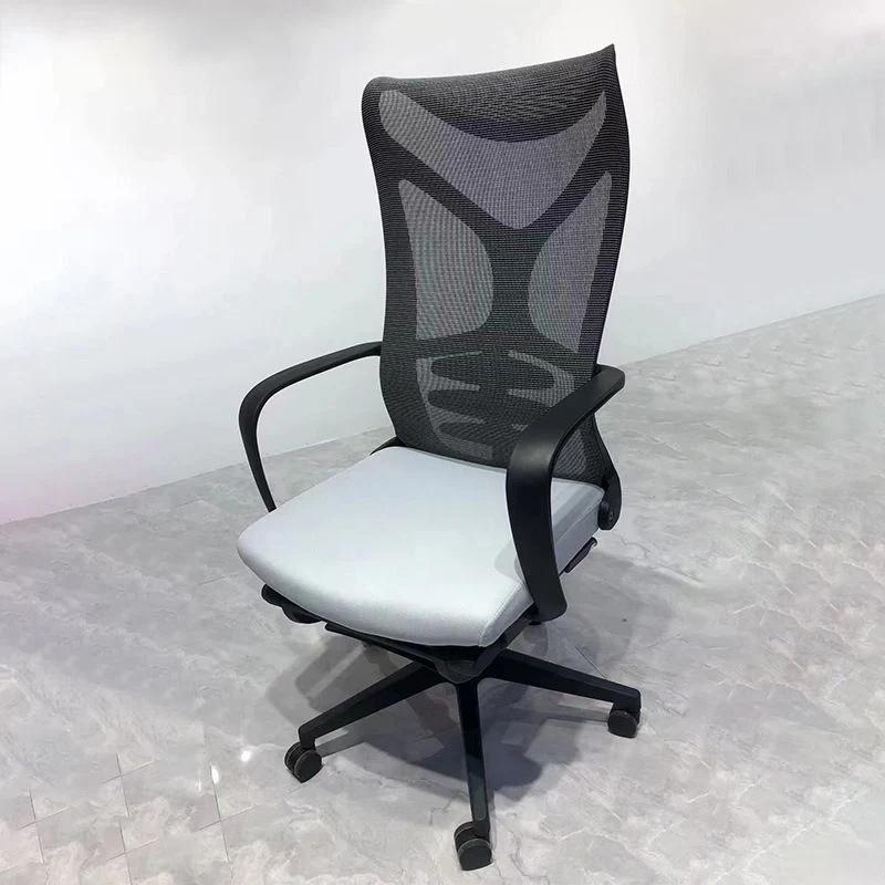 Chaise de bureau moderne en maille, chaise d'ordinateur à dossier haut, vert/orange/noir/gris Clearhalo
