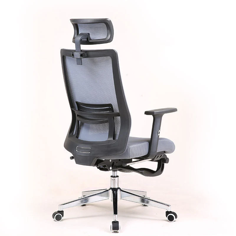Chaise de bureau moderne en maille, chaise d'ordinateur, chaise de conférence en gris Clearhalo