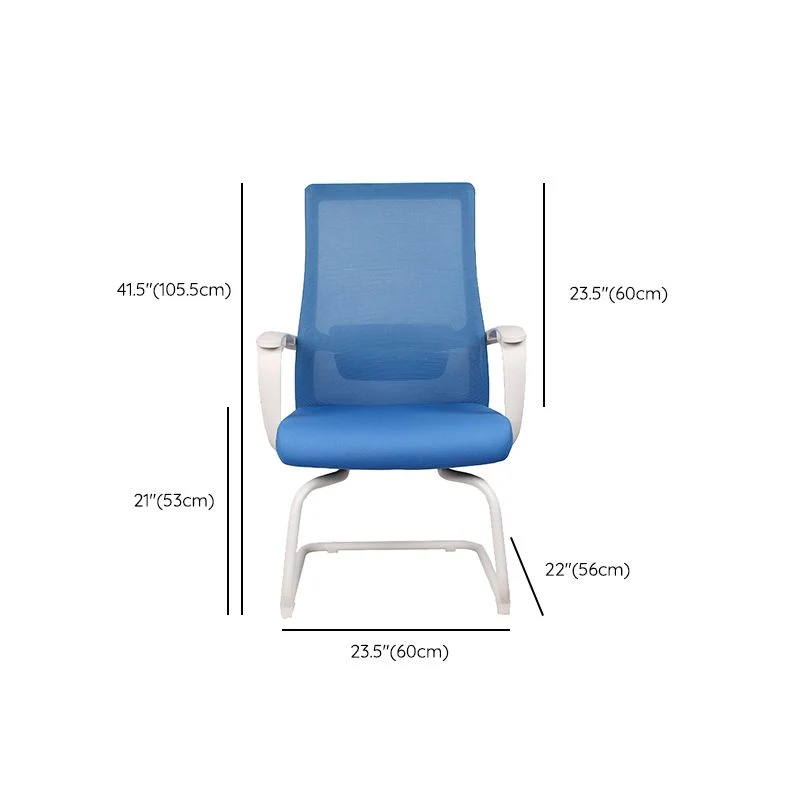 Chaise de bureau moderne en maille, chaise d'ordinateur à dossier haut avec roulettes/sans roulettes Clearhalo