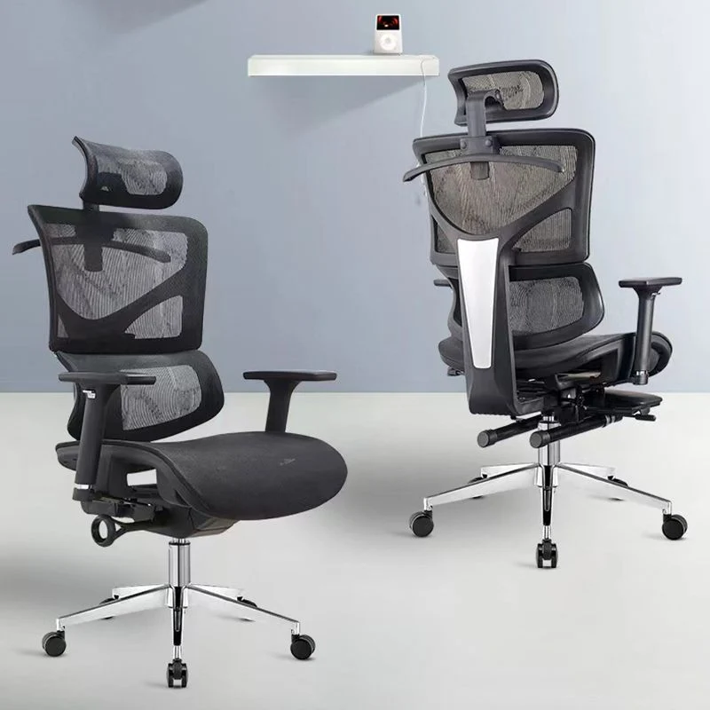 Chaise de bureau moderne en maille, chaise d'ordinateur à dossier haut réglable avec roulettes Clearhalo