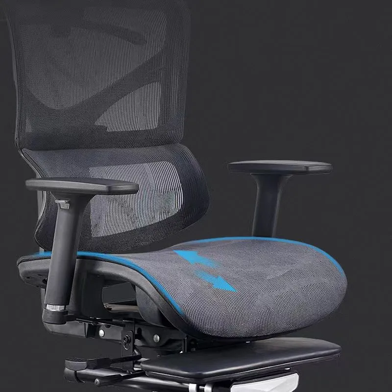 Chaise de bureau moderne en maille, chaise d'ordinateur à dossier haut réglable avec roulettes Clearhalo