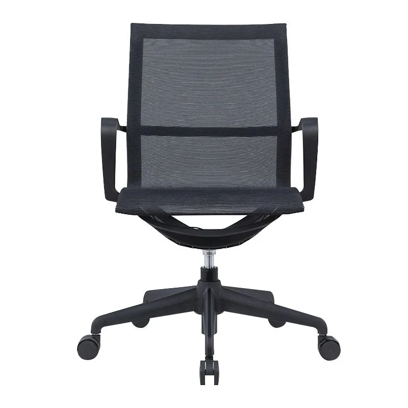 Chaise de bureau moderne en maille, chaise d'ordinateur à dossier moyen avec roulettes/sans roulettes Clearhalo