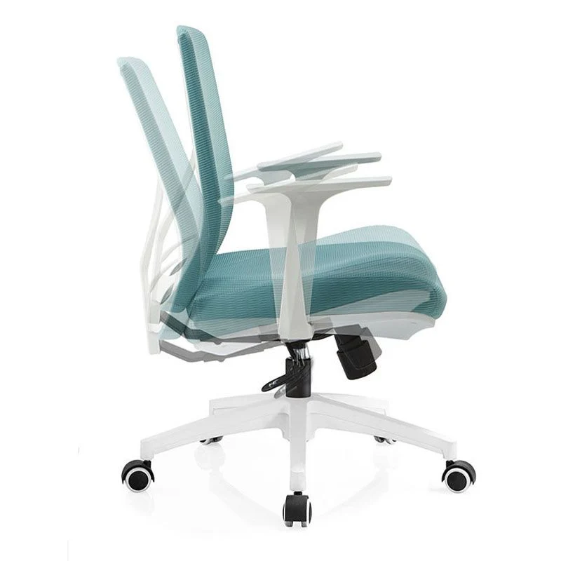 Chaise de bureau moderne en maille, chaise d'ordinateur à dossier moyen avec roulettes Clearhalo