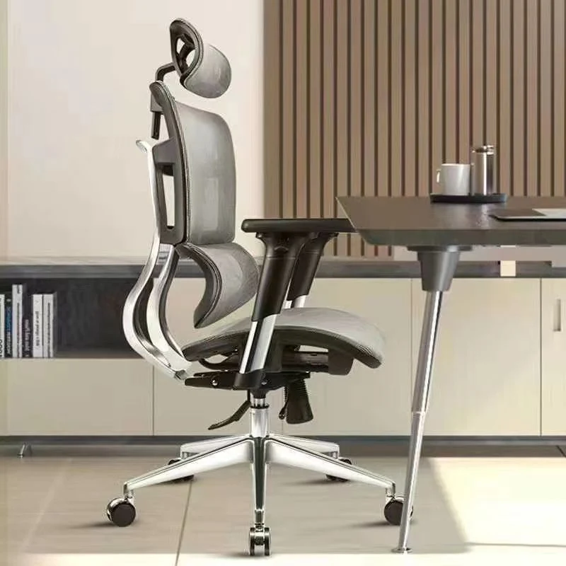Chaise de bureau moderne en maille, chaise d'ordinateur, chaise de conférence réglable avec roulettes Clearhalo