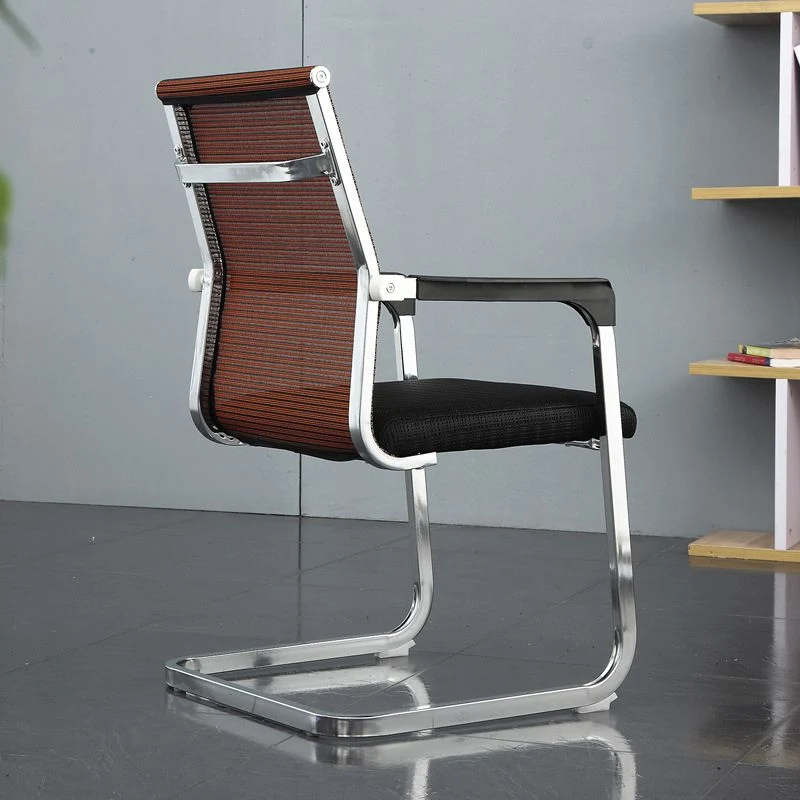 Chaise de bureau moderne en maille, chaise d'ordinateur, chaise de conférence, sans roues Clearhalo