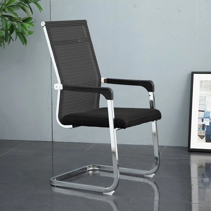 Chaise de bureau moderne en maille, chaise d'ordinateur, chaise de conférence, sans roues Clearhalo