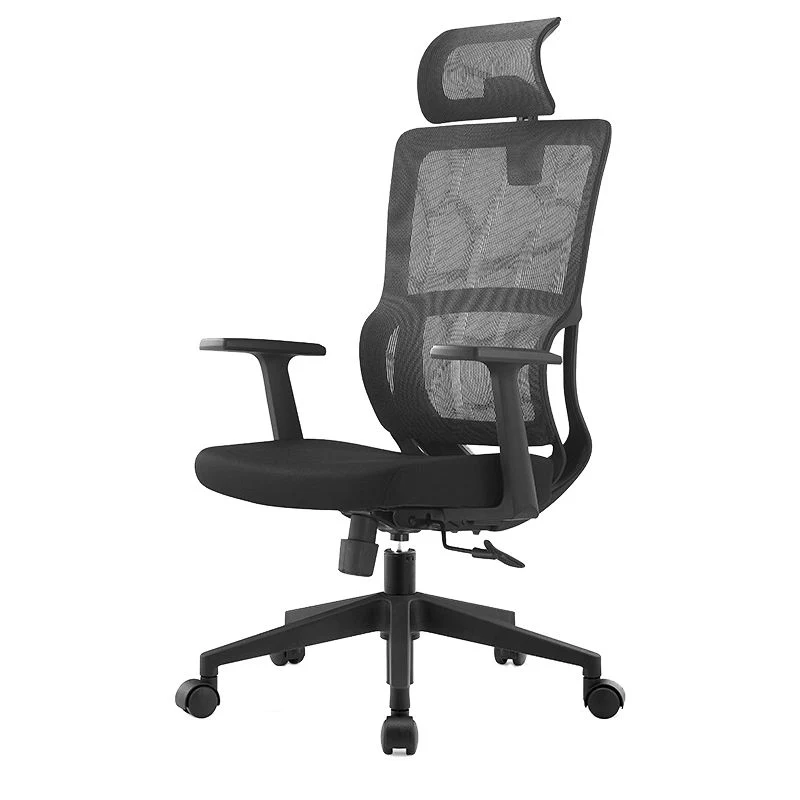 Chaise de bureau moderne en maille, chaise d'ordinateur avec oreiller, chaise à dossier haut avec roulettes Clearhalo