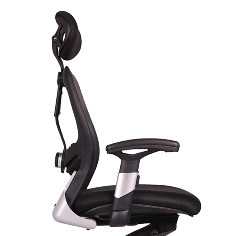 Chaise de bureau moderne en maille, chaise d'ordinateur pivotante à dossier moyen avec roulettes Clearhalo