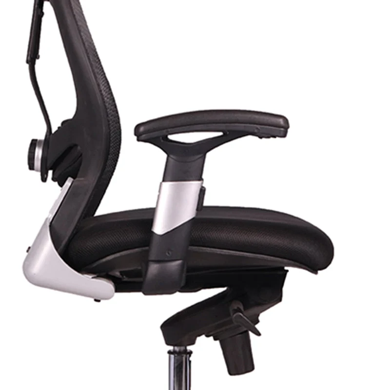 Chaise de bureau moderne en maille, chaise d'ordinateur pivotante à dossier moyen avec roulettes Clearhalo