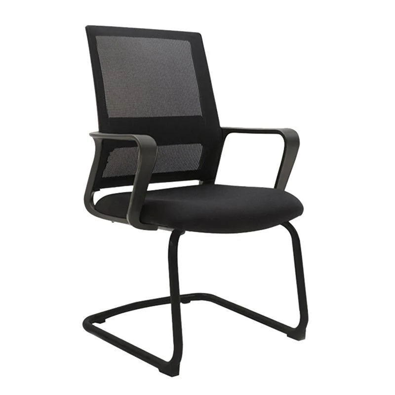 Chaise de bureau moderne en maille, chaise d'ordinateur à dossier moyen, sans roulettes Clearhalo