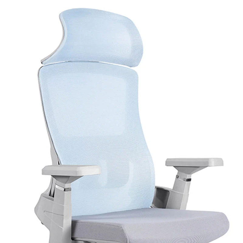 Chaise de bureau moderne en maille à dossier haut avec accoudoirs inclus et roulettes Clearhalo
