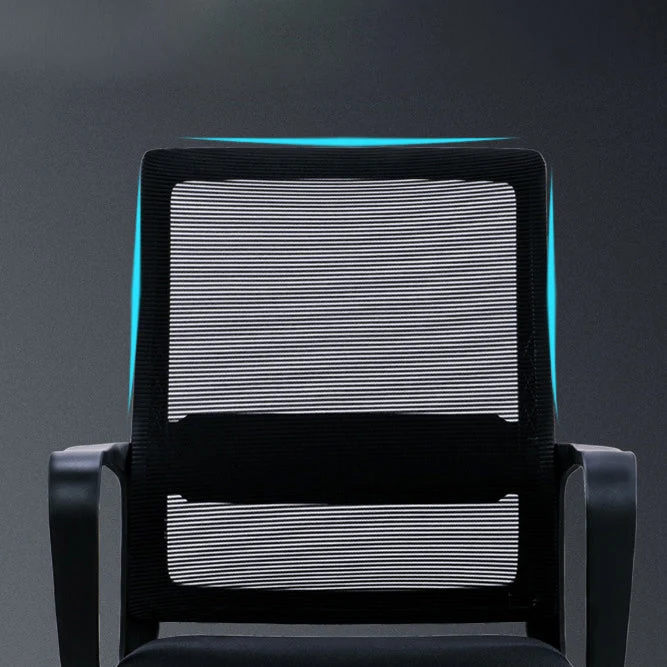 Chaise de bureau moderne en maille, ergonomique, à dossier haut, avec roulettes Clearhalo