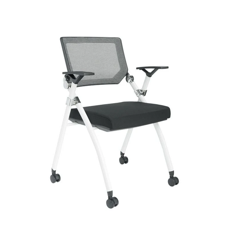 Chaise de bureau moderne en maille et en plastique avec chaise de bureau à domicile à dossier bas Clearhalo